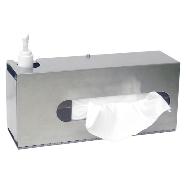 SS Sanitation Station (Holds 1 Hand Sanitizer & 1 Glove or Tissue Box)